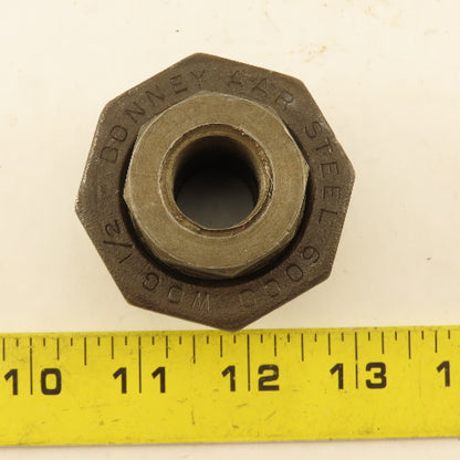 Bonney 1/2" NPT Steel 6000PSI WOG Thick Wall Black Pipe Union