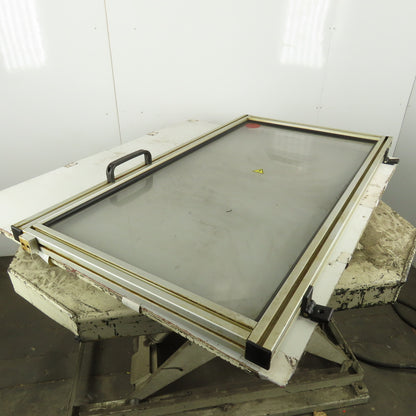 Bosch T-Slot Aluminum Extrusion Lexan Door Machine Guard 28-3/8" Wx51-1/4" H