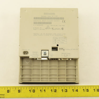 Siemens 6AV3 607-1JC20-0AX1 OP 7-DP Operator Panel
