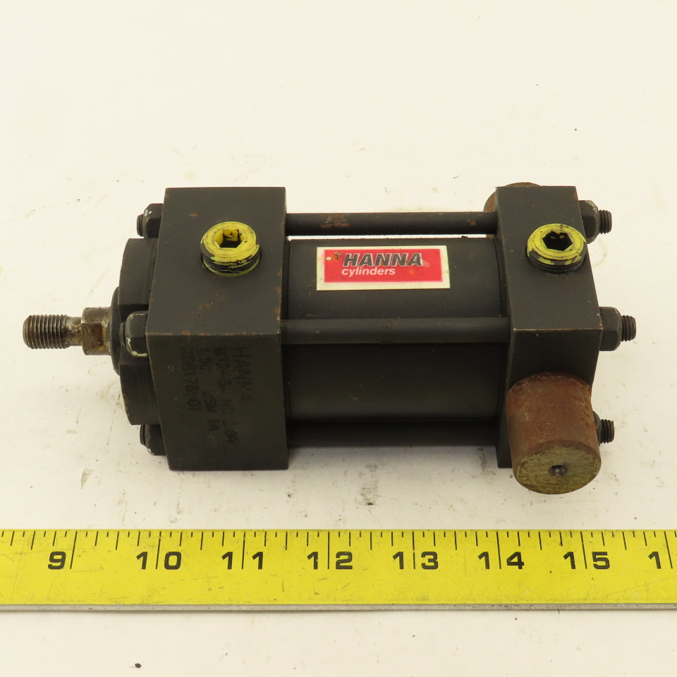 Hanna MT2-3A 2" Bore 1-1/2" Stroke Double Acting Rear Trunnion Air Cylinder