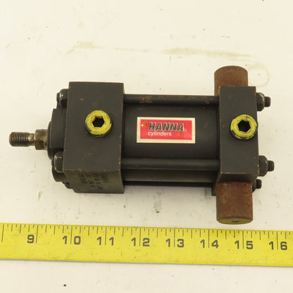 Hanna MT2-3A 2" Bore 1-1/2" Stroke Double Acting Rear Trunnion Air Cylinder