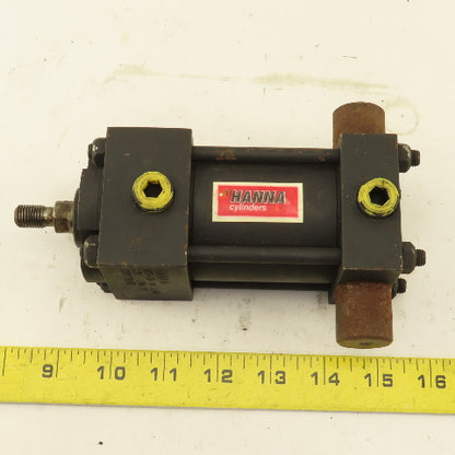 Hanna MT2-3A 2" Bore 1-1/2" Stroke Double Acting Rear Trunnion Air Cylinder