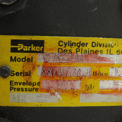 Parker C2AUS14AC 2" Bore 2" Stroke Double Acting Air Cylinder