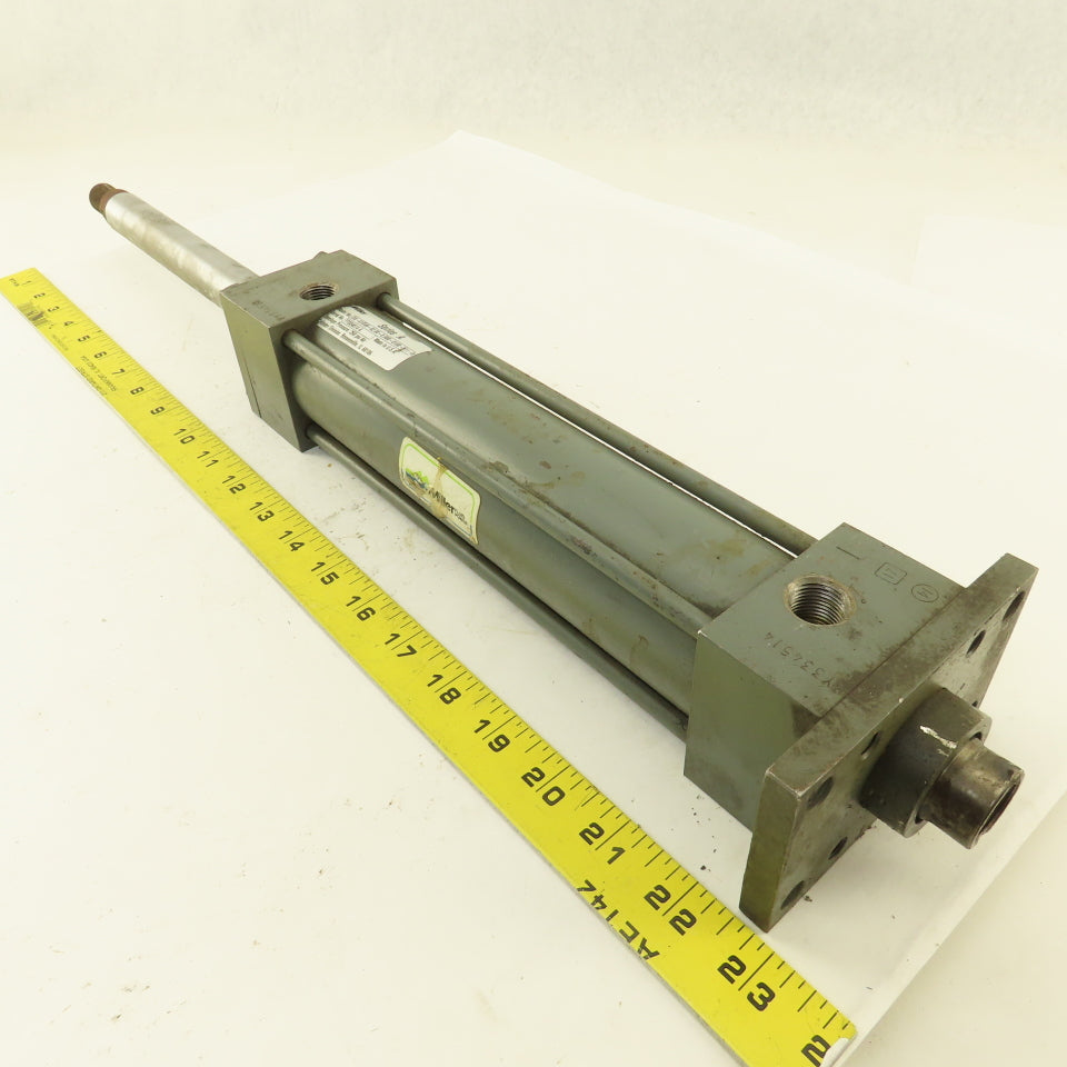 Miller DA-61R4N 2" Bore 8" Double Ended Stroke Air Cylinder 250 PSI