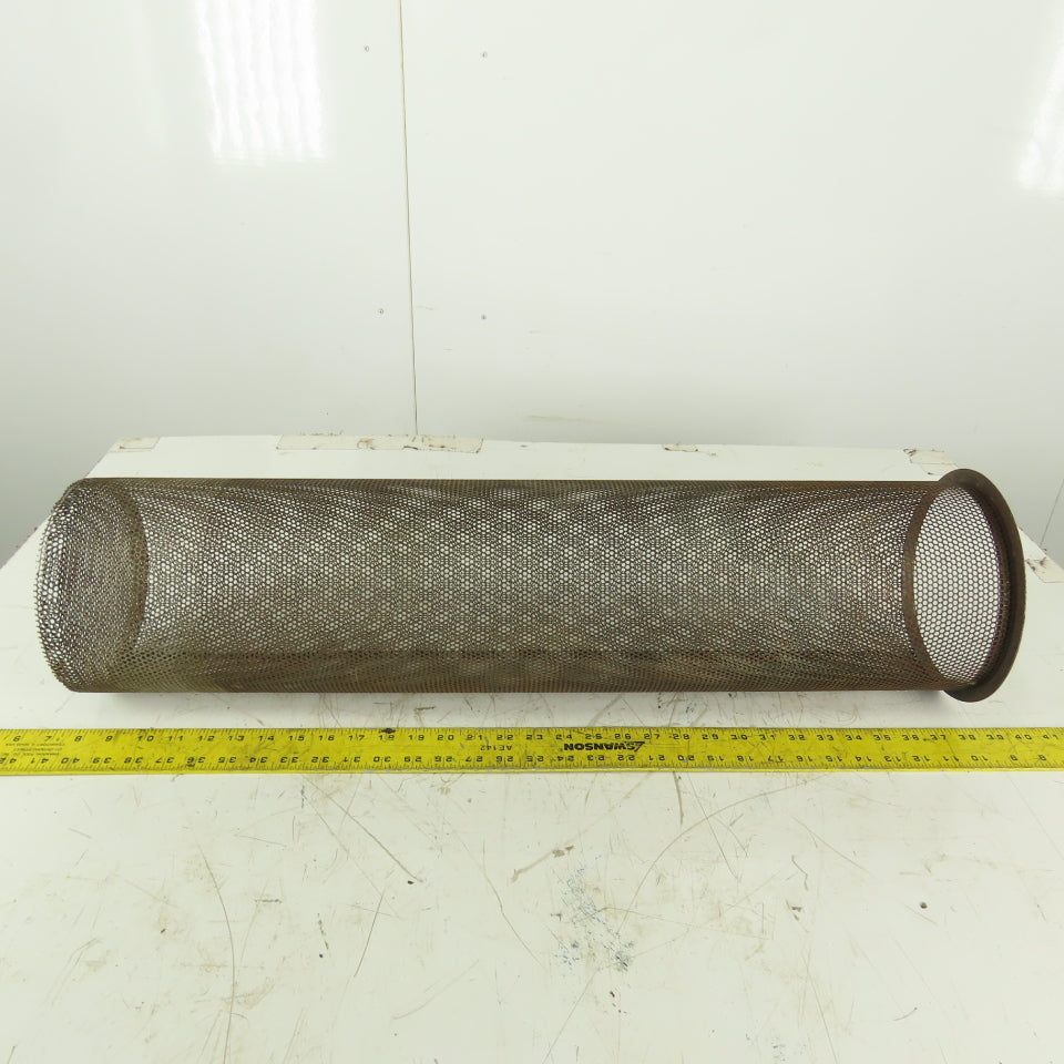 Carbon Steel  Strainer Basket 7-1/4" Diameter x 30" Length 8-1/4" Flange