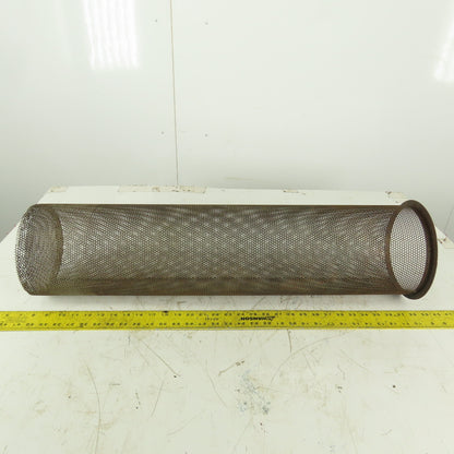 Carbon Steel  Strainer Basket 7-1/4" Diameter x 30" Length 8-1/4" Flange