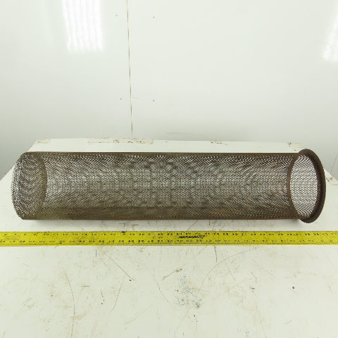 Carbon Steel  Strainer Basket 7-1/4" Diameter x 30" Length 8-1/4" Flange