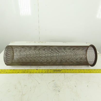 Carbon Steel  Strainer Basket 7-1/4" Diameter x 30" Length 8-1/4" Flange