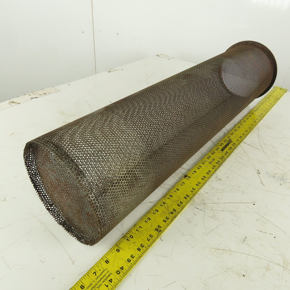 Carbon Steel  Strainer Basket 7-1/4" Diameter x 30" Length 8-1/4" Flange