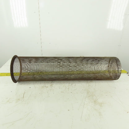 Carbon Steel  Strainer Basket 7-1/4" Diameter x 30" Length 8-1/4" Flange