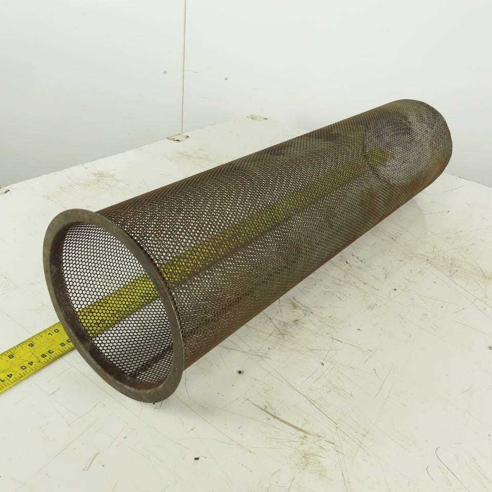Carbon Steel  Strainer Basket 7-1/4" Diameter x 30" Length 8-1/4" Flange