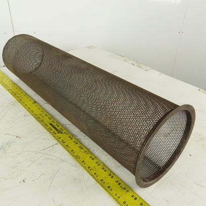 Carbon Steel  Strainer Basket 7-1/4" Diameter x 30" Length 8-1/4" Flange