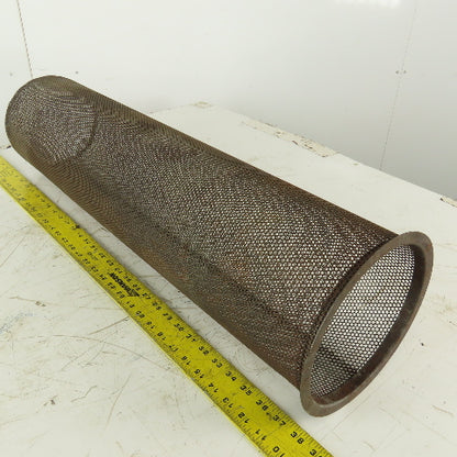 Carbon Steel  Strainer Basket 7-1/4" Diameter x 30" Length 8-1/4" Flange