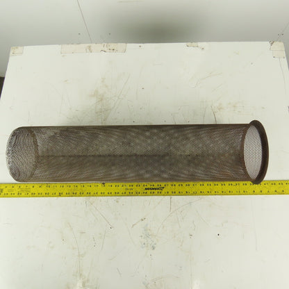 Carbon Steel  Strainer Basket 7-1/4" Diameter x 30" Length 8-1/4" Flange
