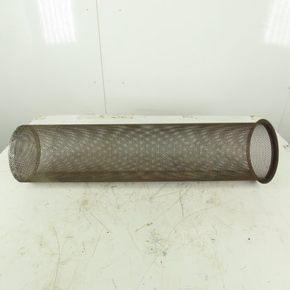 Carbon Steel  Strainer Basket 7-1/4" Diameter x 30" Length 8-1/4" Flange