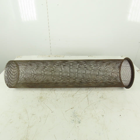 Carbon Steel  Strainer Basket 7-1/4" Diameter x 30" Length 8-1/4" Flange
