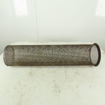 Carbon Steel  Strainer Basket 7-1/4" Diameter x 30" Length 8-1/4" Flange