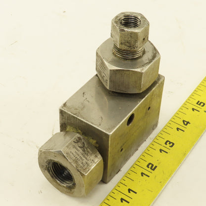 Maximator 65L9H 3/4" Stainless Steel High Pressure Hydraulic Elbow 65,000PSI