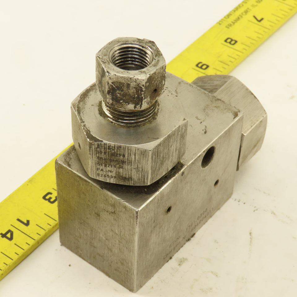 Maximator 65L9H 3/4" Stainless Steel High Pressure Hydraulic Elbow 65,000PSI