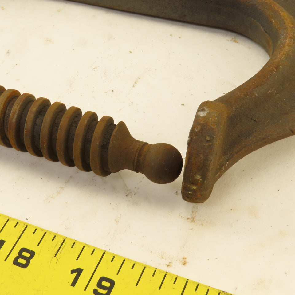 404 Drop Forged C-Clamp 4" Opening 3" Throat Depth Steel USA Lot of 2