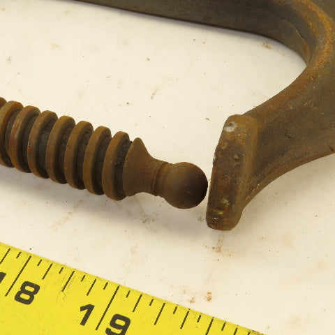 404 Drop Forged C-Clamp 4" Opening 3" Throat Depth Steel USA Lot of 2