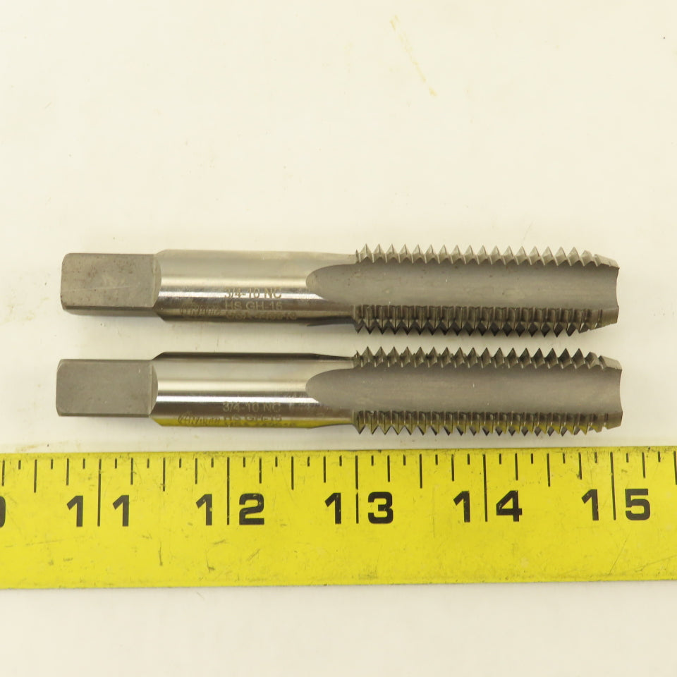 NATC 3/4"-10 NC HS GH-15 Plug Tap 4 Straight Flute Made In USA Lot Of 2