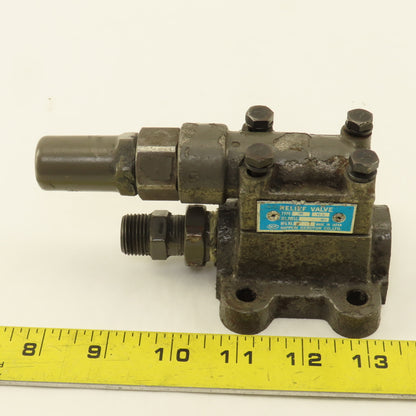Nippon Gearotor Type 2VB Hydraulic Relief Valve 1/2" NPT