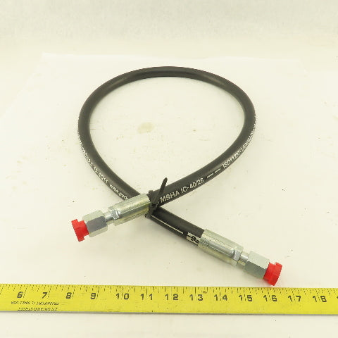 Parker 3/4" (-8) Female Swivel JIC Hydraulic Hose Assembly 3'