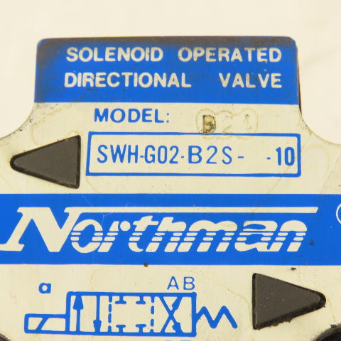 Northman SWH-G02-B2S-D24-10 Single Solenoid Hydraulic Valve 4/3 Way Closed 24VDC