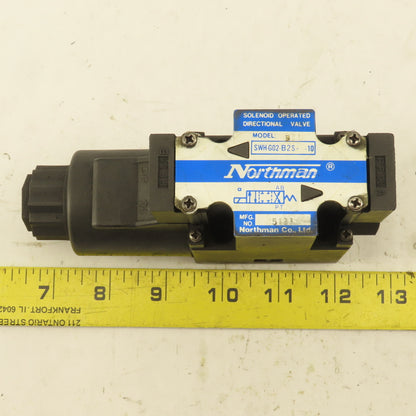 Northman SWH-G02-B2S-D24-10 Single Solenoid Hydraulic Valve 4/3 Way Closed 24VDC