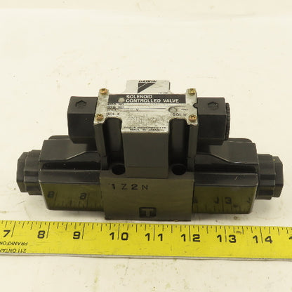 Daikin KS0-G02-2CA-30 Double Solenoid Hydraulic Valve 4/3 Way Closed 100V
