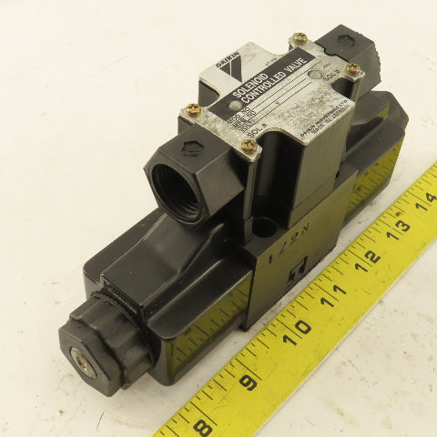 Daikin KS0-G02-2CA-30 Double Solenoid Hydraulic Valve 4/3 Way Closed 100V