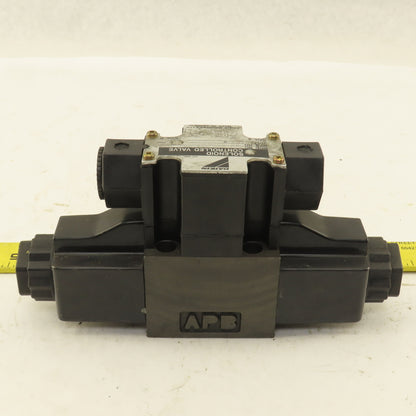 Daikin KS0-G02-2CA-30 Double Solenoid Hydraulic Valve 4/3 Way Closed 100V