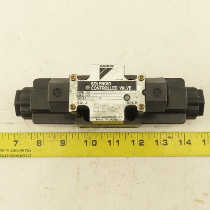 Daikin KS0-G02-2CA-30 Double Solenoid Hydraulic Valve 4/3 Way Closed 100V