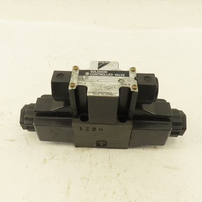 Daikin KS0-G02-2CA-30 Double Solenoid Hydraulic Valve 4/3 Way Closed 100V
