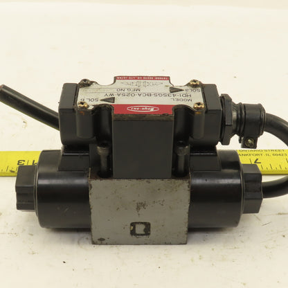 Toyooki HDI-43SGS-BCA-025A-WY Double Solenoid Hydraulic Valve 4/3 Closed 100V