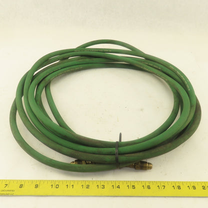 25' Argon Gas Hose for MIG/TIG Flowmeter 1/4" 5/8"X18 Male, Inert Hose