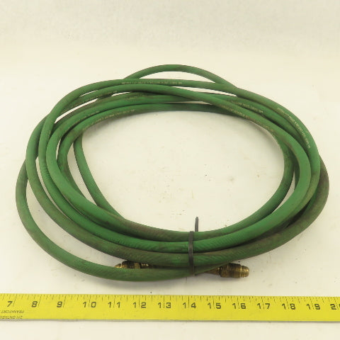 25' Argon Gas Hose for MIG/TIG Flowmeter 1/4" 5/8"X18 Male, Inert Hose