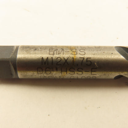 Greenfield M12 X 1.75 Metric 3 Flute Spiral Modified Bottoming Tap
