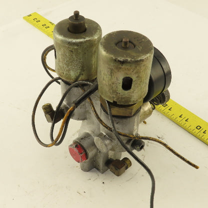 Snow Double Solenoid Valve From Tapping Machine Model TA-1-A 24V Coil