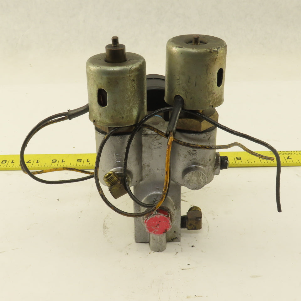 Snow Double Solenoid Valve From Tapping Machine Model TA-1-A 24V Coil