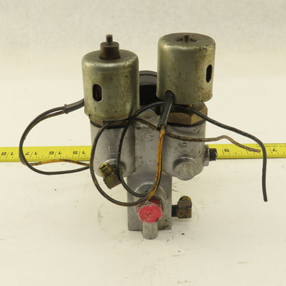 Snow Double Solenoid Valve From Tapping Machine Model TA-1-A 24V Coil