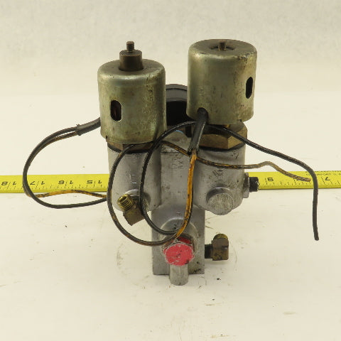Snow Double Solenoid Valve From Tapping Machine Model TA-1-A 24V Coil