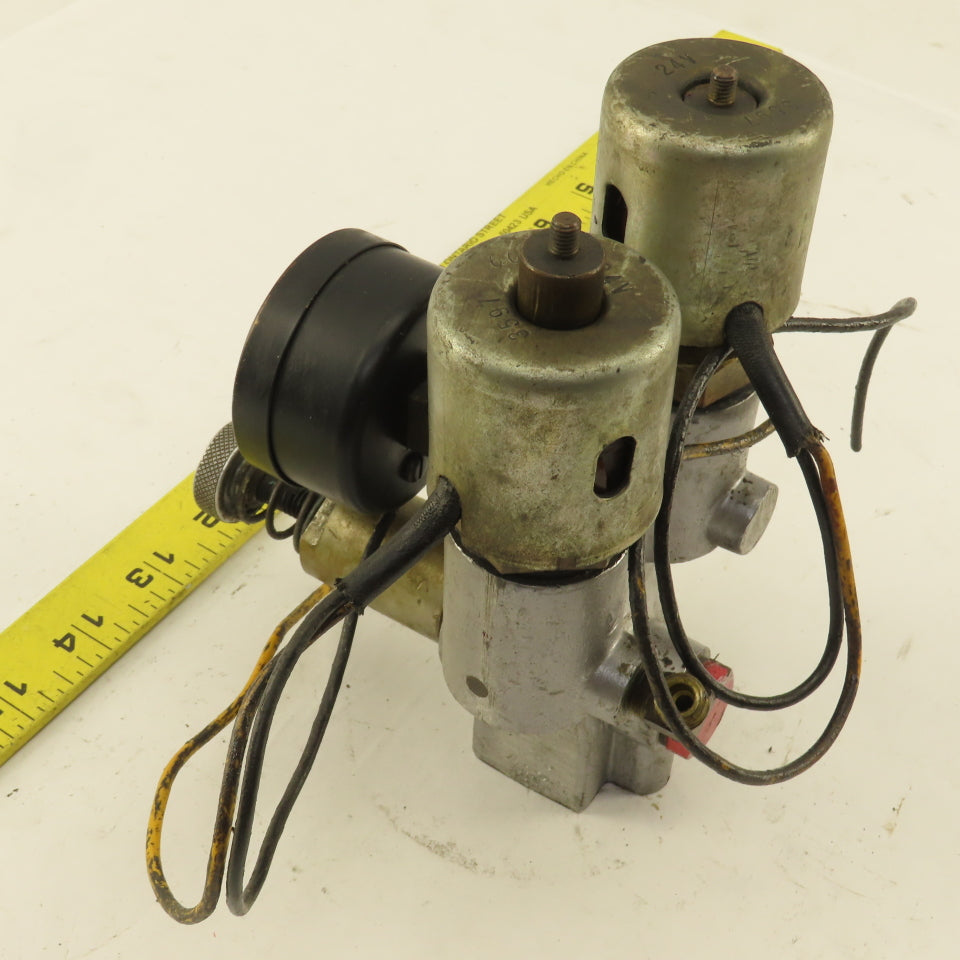 Snow Double Solenoid Valve From Tapping Machine Model TA-1-A 24V Coil