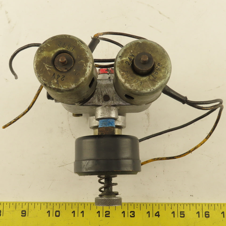 Snow Double Solenoid Valve From Tapping Machine Model TA-1-A 24V Coil