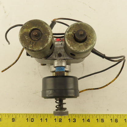 Snow Double Solenoid Valve From Tapping Machine Model TA-1-A 24V Coil
