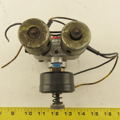 Snow Double Solenoid Valve From Tapping Machine Model TA-1-A 24V Coil