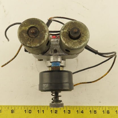 Snow Double Solenoid Valve From Tapping Machine Model TA-1-A 24V Coil