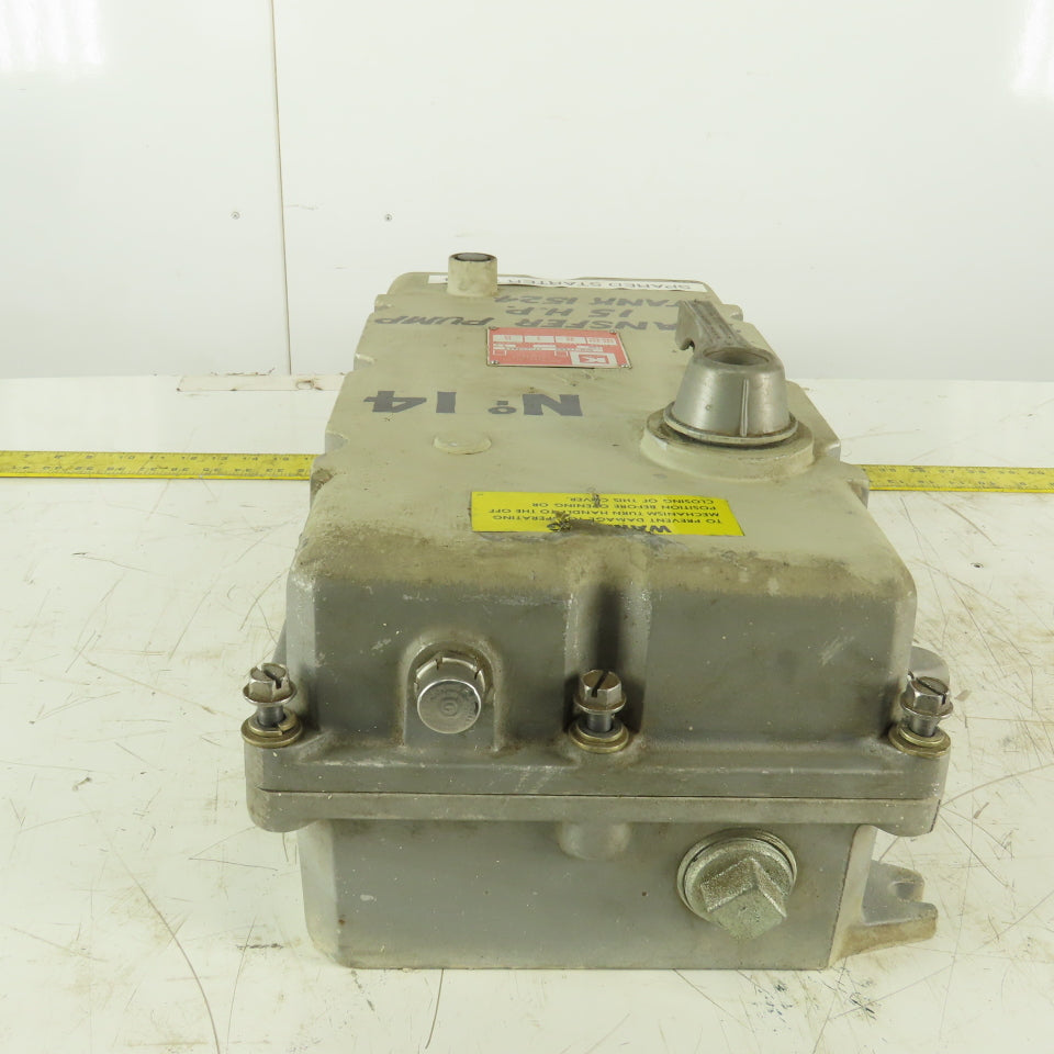 Killark SPM-12552 Magnetic Motor Starter Hazardous Location Nema 2 600V 25Hp 3Ph