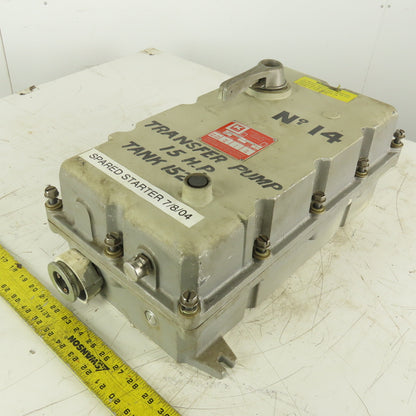 Killark SPM-12552 Magnetic Motor Starter Hazardous Location Nema 2 600V 25Hp 3Ph